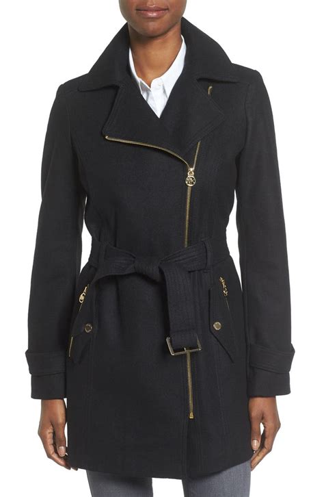 belted michael kors coat|Michael Kors belt coat.